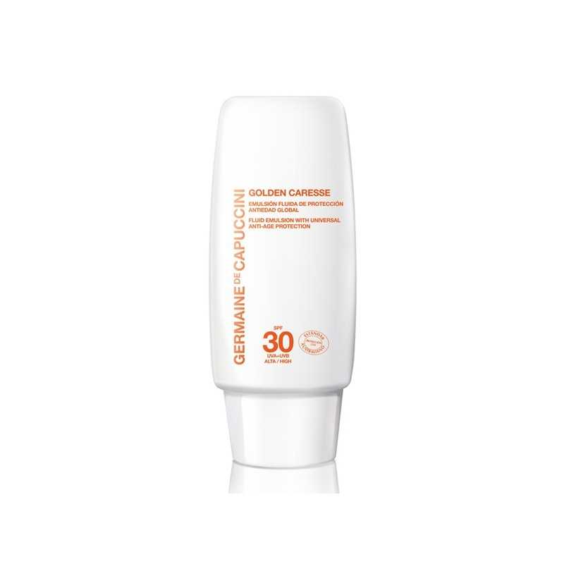 Emulsión Fluida De Protección Antiedad Global Spf 15 - Golden Caresse - Solar - Germaine de Capuccini