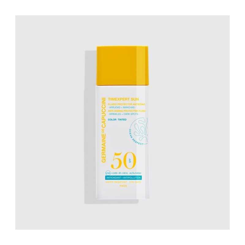 Fluidos Protectores Antiedad SPF 50 Color Facial Germaine de Capuccini 22 - Protección Global - Germaine de Capuccini