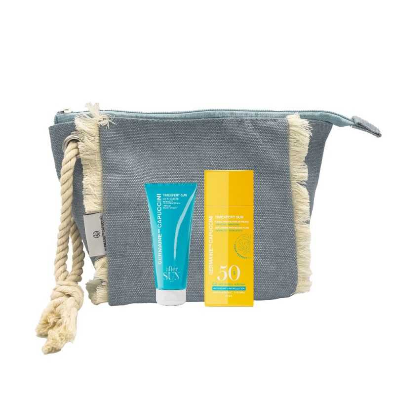 Pack Solar Fluidos Protectores Antiedad SPF50 + After Sun Facial Germaine de Capuccini 22 - Protección Global - Germaine de C... Pack Solar Fluidos Protectores Antiedad SPF50 + After Sun Facial Germaine de Capuccini 22 - Protección Global - Germaine de C...