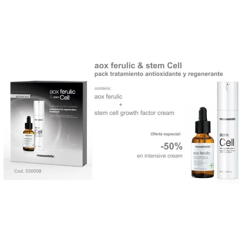 Pack Navidad Aox Ferrulic +Stem cell active growth Mesoestetic Pack Navidad Aox Ferrulic +Stem cell active growth Mesoestetic